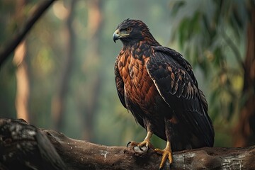 Black chested Snake Eagle, 