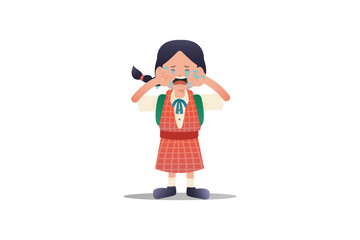 Obraz premium Girl's Expression When She Cries | Student Edition 