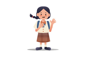 Girl Waved her Hand | Student Edition 