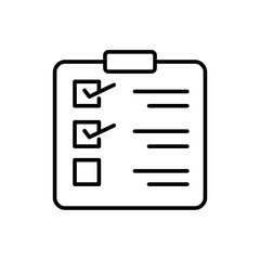 File report outline icons, minimalist vector illustration ,simple transparent graphic element .Isolated on white background