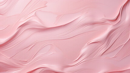 Pattern background of pastel pink acrylic oil paint texture. close up. Generative AI