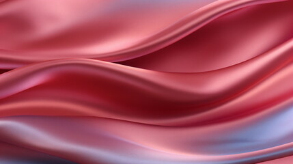 Obraz premium Silk seamless material texture, red - Generative AI