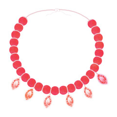 Sparkling bead necklace