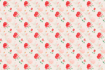 Flower seamless pattern for fabric, decorative paper, background of your design.