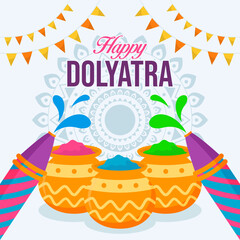 illustration vector background Dolyatra. Vector eps 10
