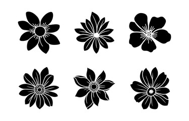 Hand drawn simple flower illustration