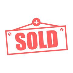 sold sign background design