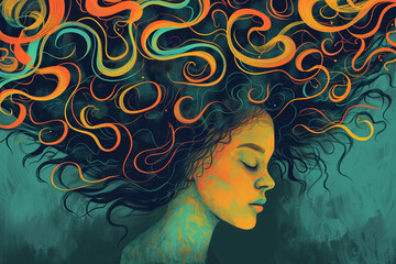 Anxiety Illustration, Mental Health