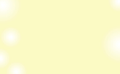 Pale yellow colored blank background with blurry circle decoration. Background with copyspace.