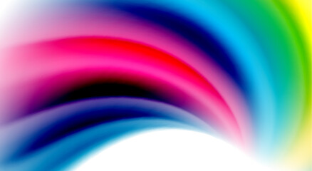 Obraz premium Color mixing liquid rainbow shape background