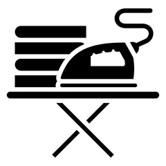 Iron glyph icon, relate to housekeeping. use for UI or UX kit, web and app development.