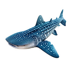 Whale shark isolated on transparent background