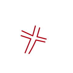 漫符、赤色の怒りのマーク。