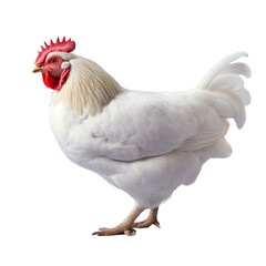 Fototapeta premium White chicken isolated on transparent background