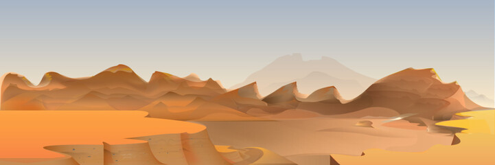 Fototapeta na wymiar Martian landscape