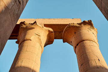 Karnak Temple on the banks of the Nile in Karnak near Luxor Travel Egypt Ancient Egyptian culture