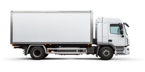 Fototapeta na wymiar cargo truck isolated on white 