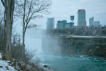 View of Horseshoe Falls, in Niagara Falls, New York