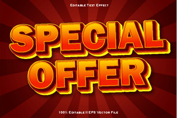 Special Offer Editable Text Effect 3d Emboss Gradient Style