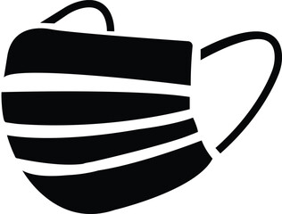 Face mask icon symbol corona virus protection. Medical Face Mask - Icon. covering icons. Respirator virus protection sign. wear mask isolated on transparent background. used for mobile, logo design.