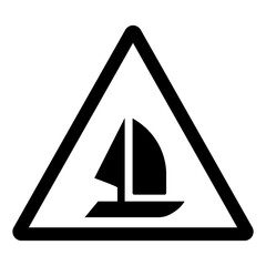 Boat Symbol Sign,Vector Illustration, Isolate On White Background Label. EPS10