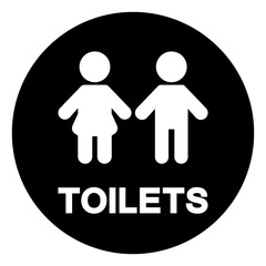 Youth Toilets Symbol Sign,Vector Illustration, Isolated On White Background Label. EPS10
