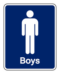 Boys Symbol Sign,Vector Illustration, Isolated On White Background Label. EPS10