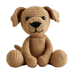 Knitted dog toy, PNG graphic resource