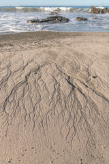 Beach in morning glory at Costa Rica travel and ocean view