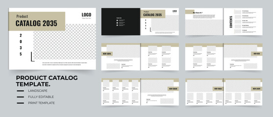 Professional furniture Product catalog design template