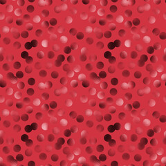 Valentine Red Foil Effect Confetti Valentine's Day Seamless Pattern