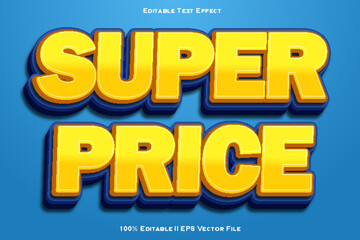 Super Price Editable Text Effect 3d Emboss Gradient Style