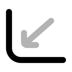 Chart Line Down Duotone Icon