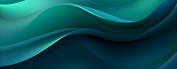 Green Waves Background	