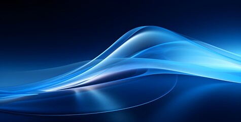 Naklejka premium Blue Wave Background