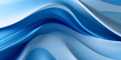 Obraz premium blue wave background