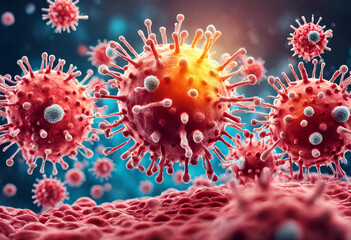 Fototapeta na wymiar 3d rendered illustration of a cells, blood cells, 3d rendered illustration of a virus, v3