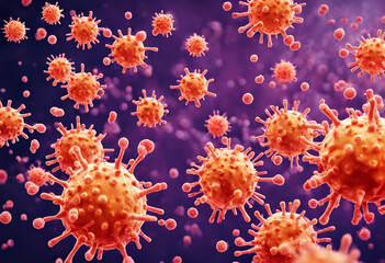 Fototapeta na wymiar 3d rendered illustration of a cells, blood cells, 3d rendered illustration of a virus, v3