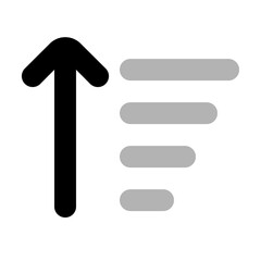 Sort Up Duotone Line