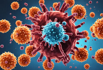 Fototapeta na wymiar 3d rendered illustration of a cells, blood cells, 3d rendered illustration of a virus
