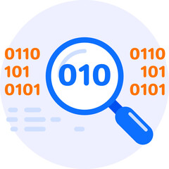 analyze data modern icon clipart illustration