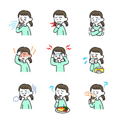 女の子の体調不良セット
