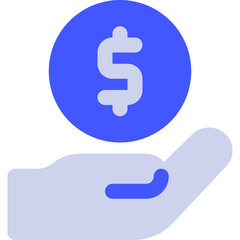 Hand Holding Money Icon