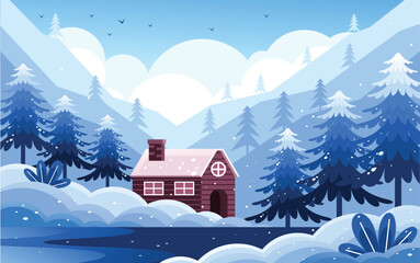 Winter Nature Illustration