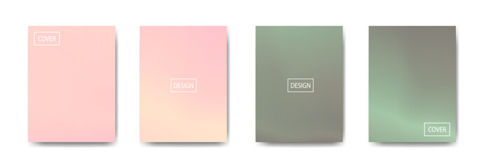 set of abstract background with beautiful gradation color, colorful background for poster flyer banner backdrop.vertical banner.cool fluid background vector illustration