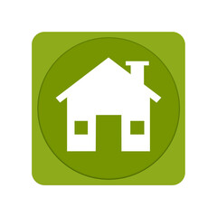 House icon in green circle on white background.