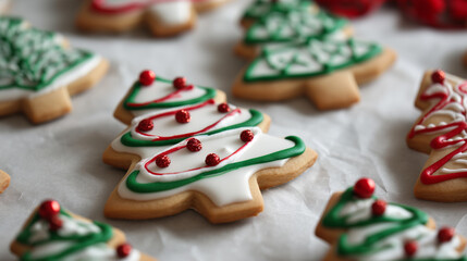 Christmas tree cookies