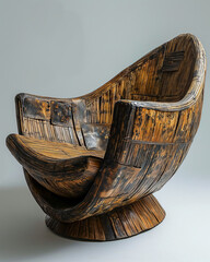 Rattan chair Generative AI