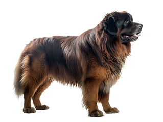 Old Tibetan Mastiff Dog, Realistic, Side view, Standing, Full Body, Illustration, generative ai