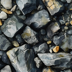The Rugged Beauty of Slate Rocks,Seamless Pattern Images